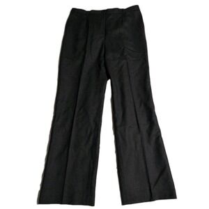 Pendleton 100% Virgin Wool Dress Pants Womens 16 Charcoal Straight Leg Lined